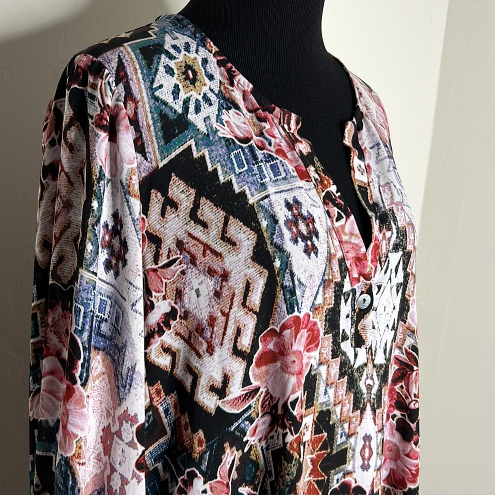 SHOW ME YOUR MUMU Jamie Floral Oversized Tunic Top L - Picture 2 of 6